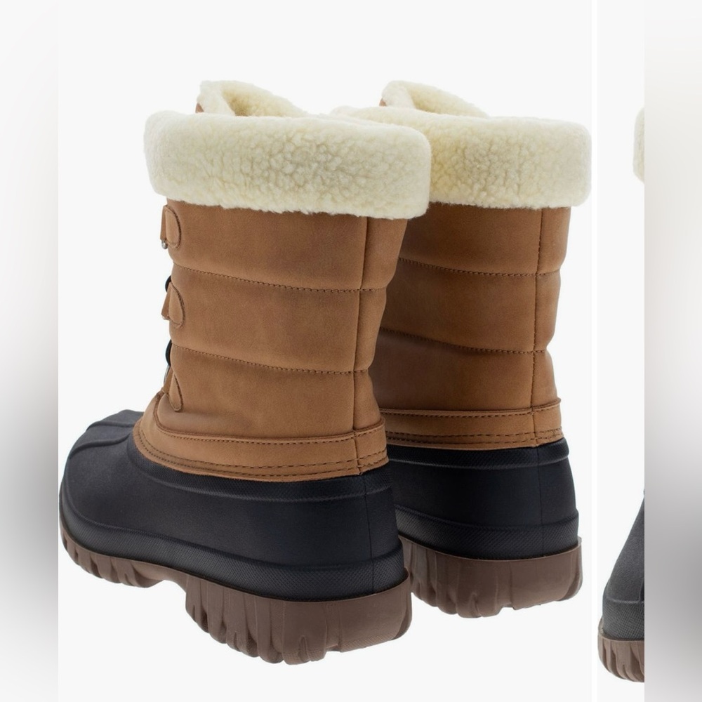 Chooka Tan and Black Winter Boots - Picture 3 of 7
